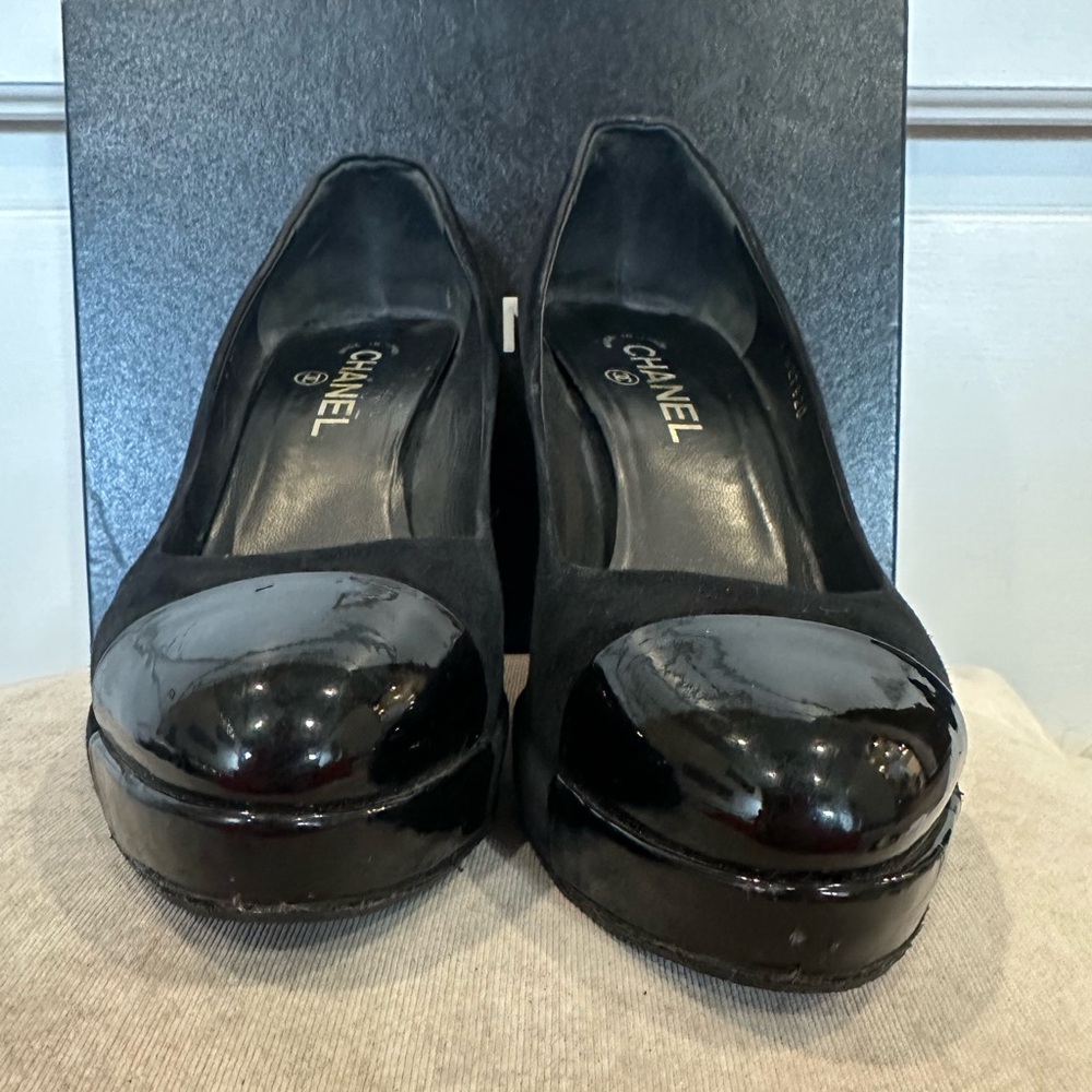 CHANEL heels Black Leather - Picture 2 of 12